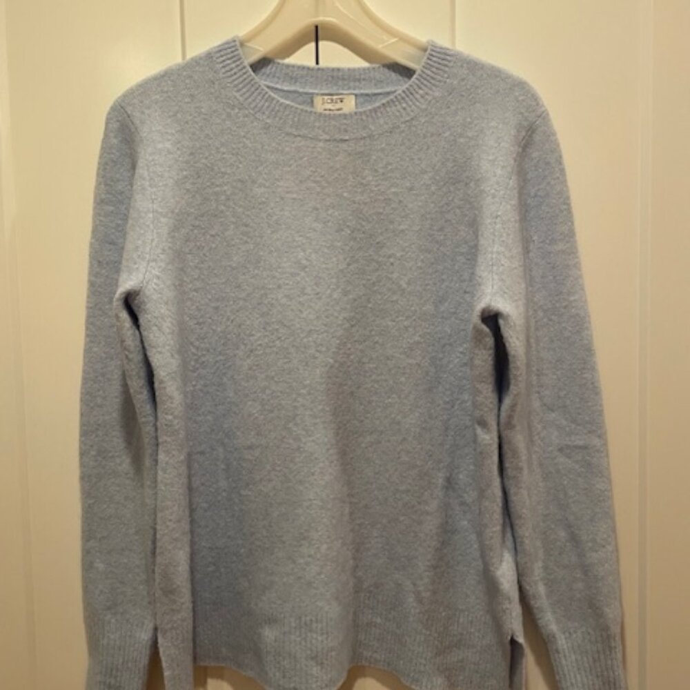 J. Crew Light Blue Crew Neck Sweater